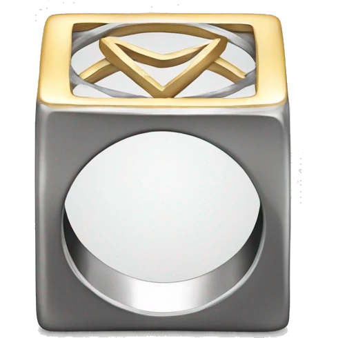 Square wedding ring  emoji