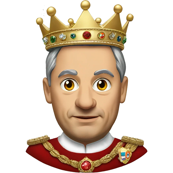 Orbán Viktor wearing crown emoji