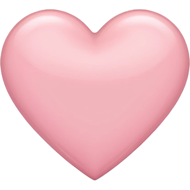 Light pink heart emoji