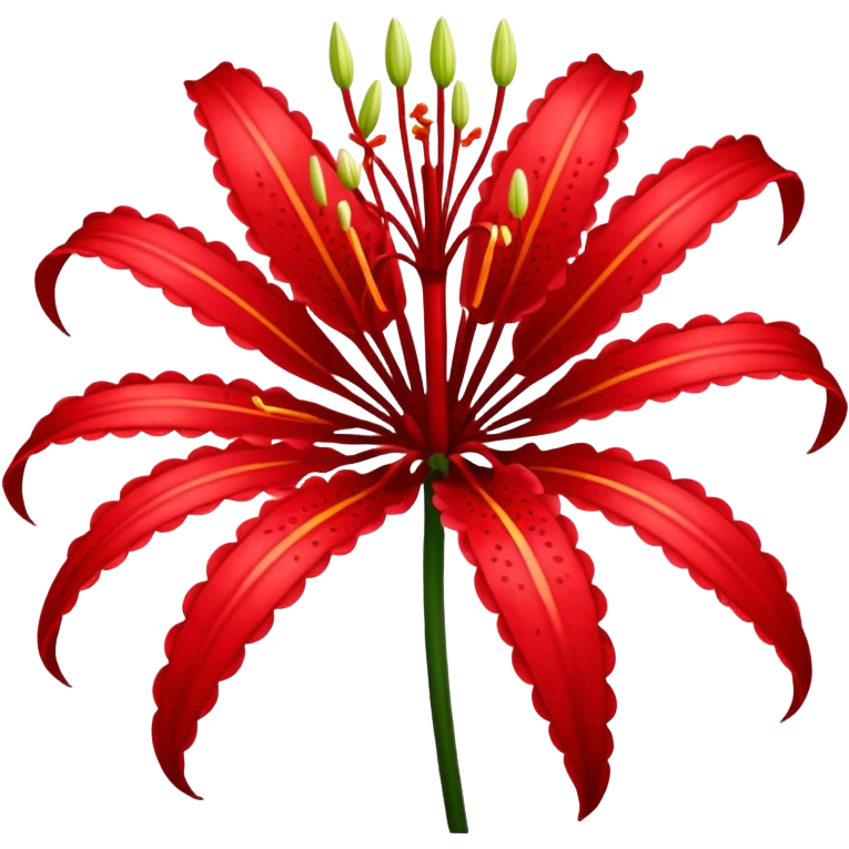 Lírio da aranha vermelho emoji