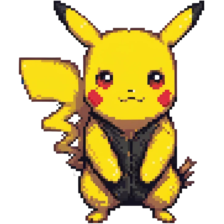 scary Pikachu emoji