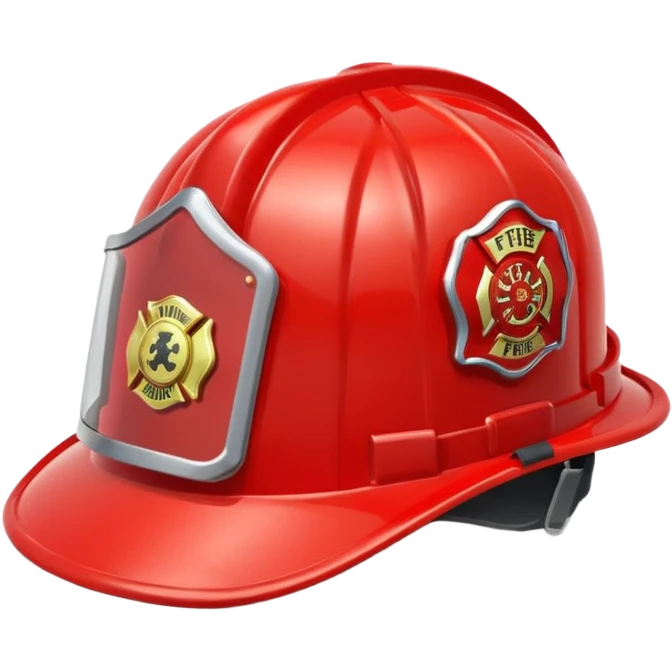 A Firefighter Helmet – red with visor emoji