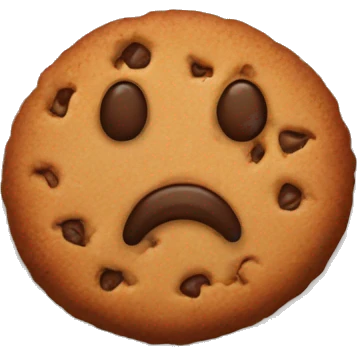 Brown cookie  emoji