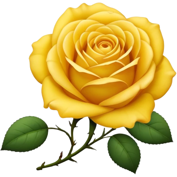 Yellow rose emoji