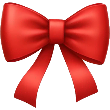 Red bow emoji