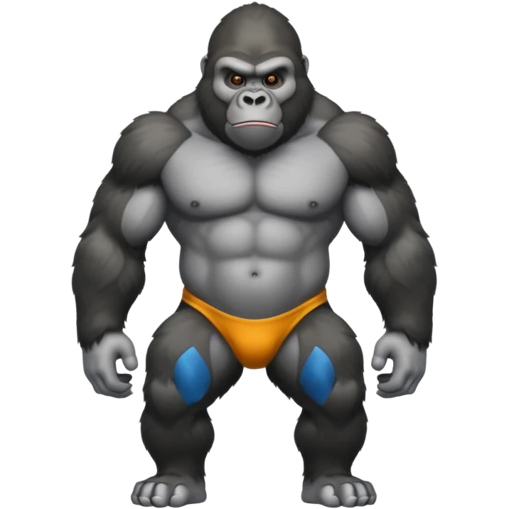 Gorilla with no legs emoji