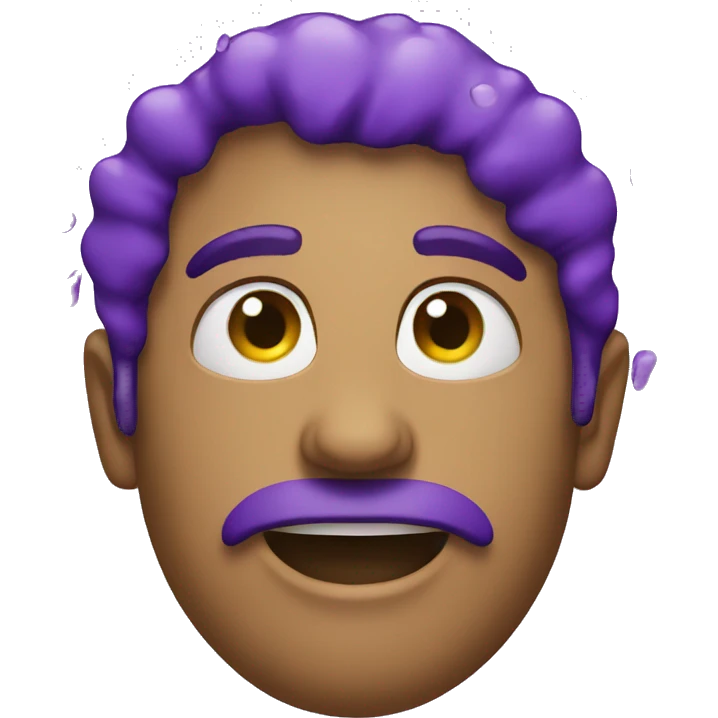Purple rain drops emoji