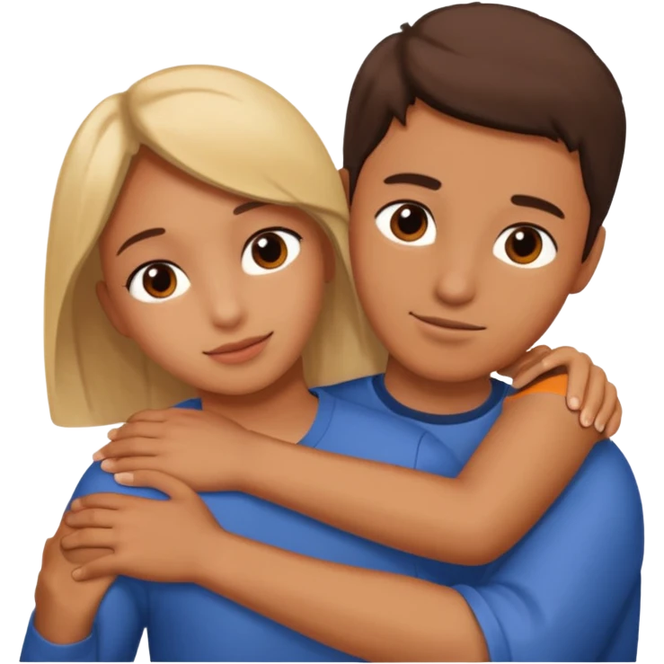 A Hand on placed on another persons shoulder zoomed in  emoji