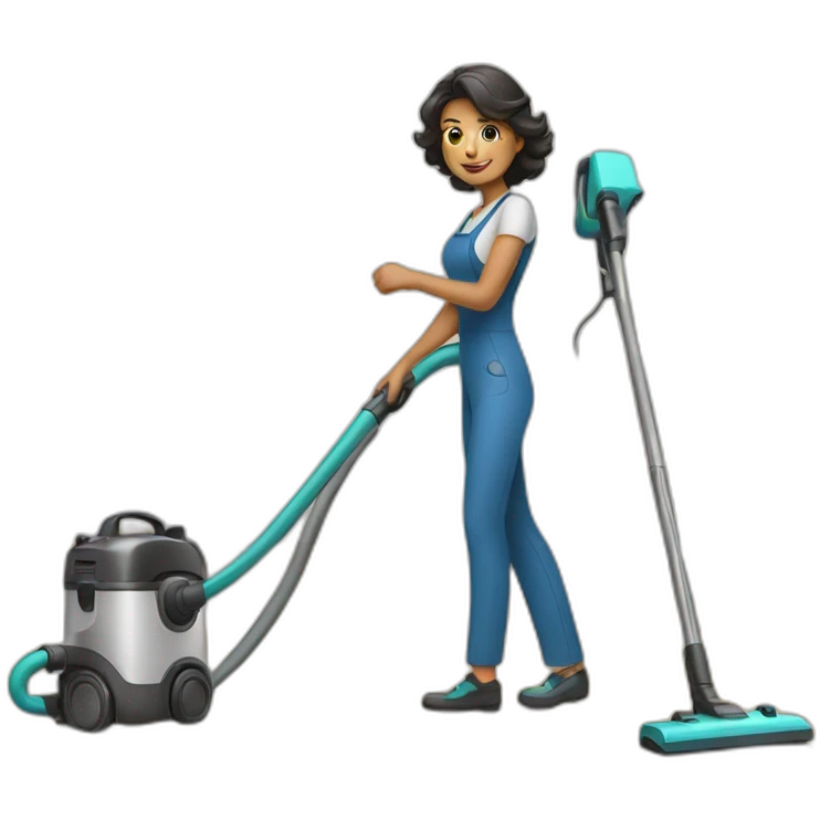 Woman with vacuum cleaner emoji