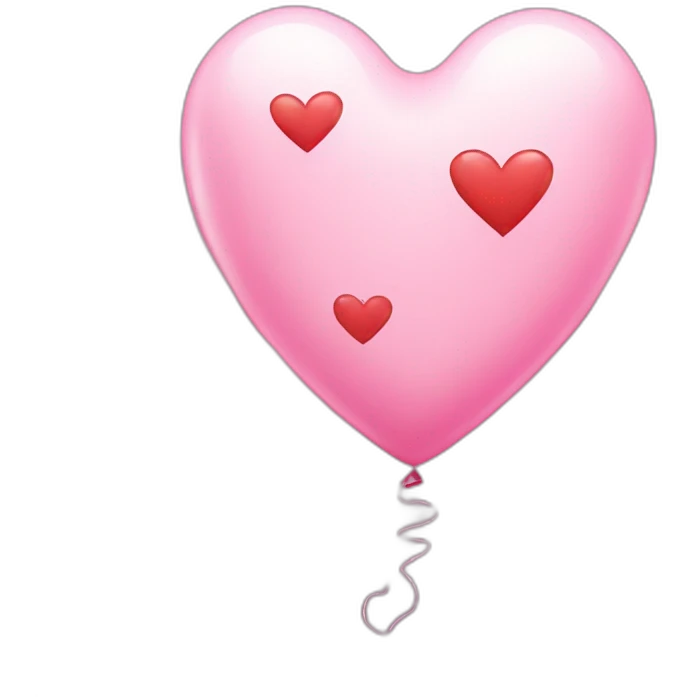 Heart balloon  emoji
