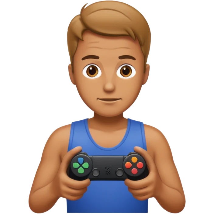Hombre jugamos playstation emoji