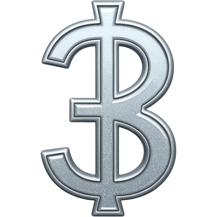 dollar sign with sparkles, silver color emoji