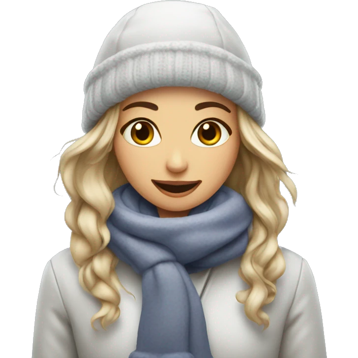 Coffe girls in winter emoji