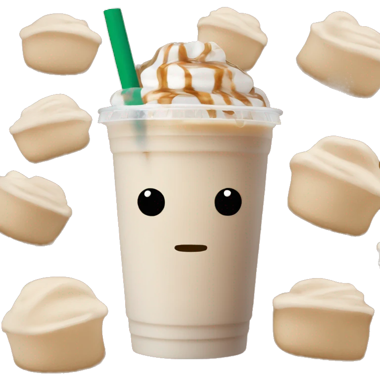Starbucks iced latte emoji