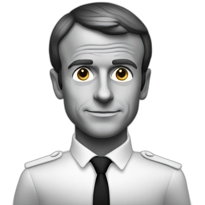 Emmanuel Macron noir emoji