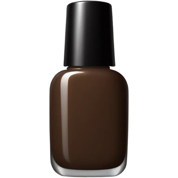 brown nail polish bottle emoji