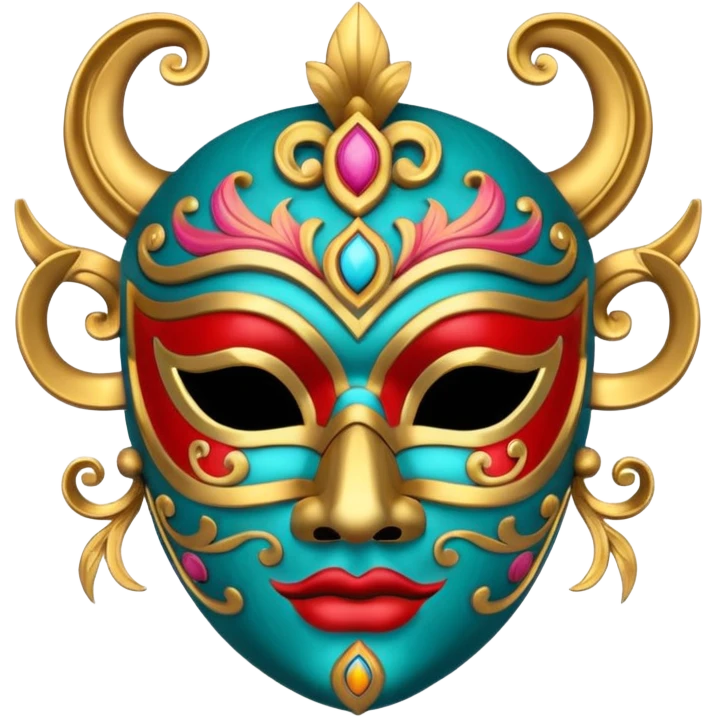 Festival themed Mask emoji