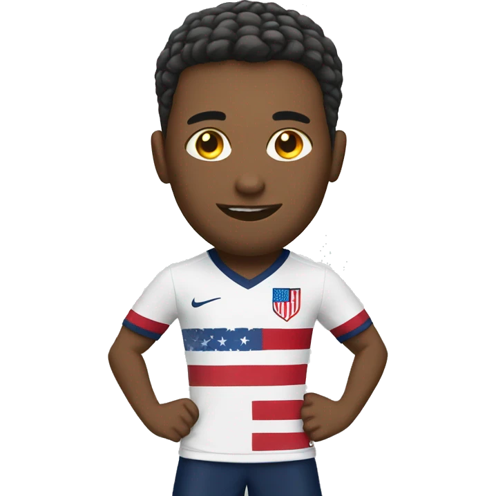 USA white soccer emoji
