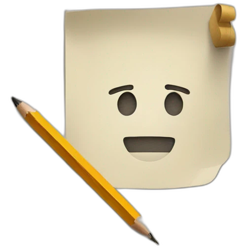 paper and pencil emoji