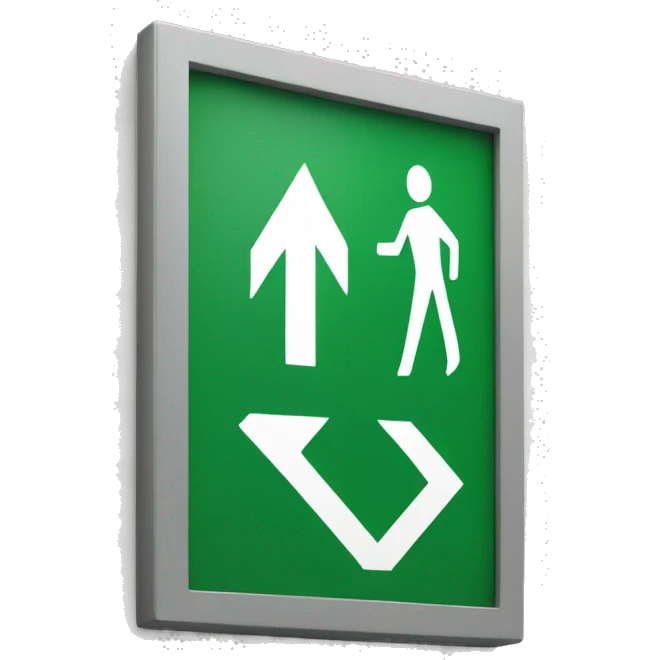 Exit sign emoji