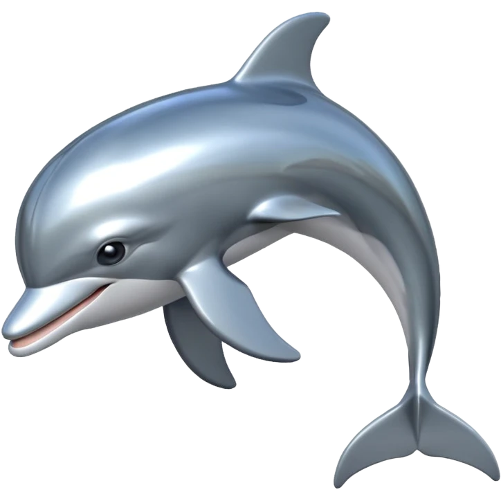 dolphin in y2k and frutiger aero style emoji
