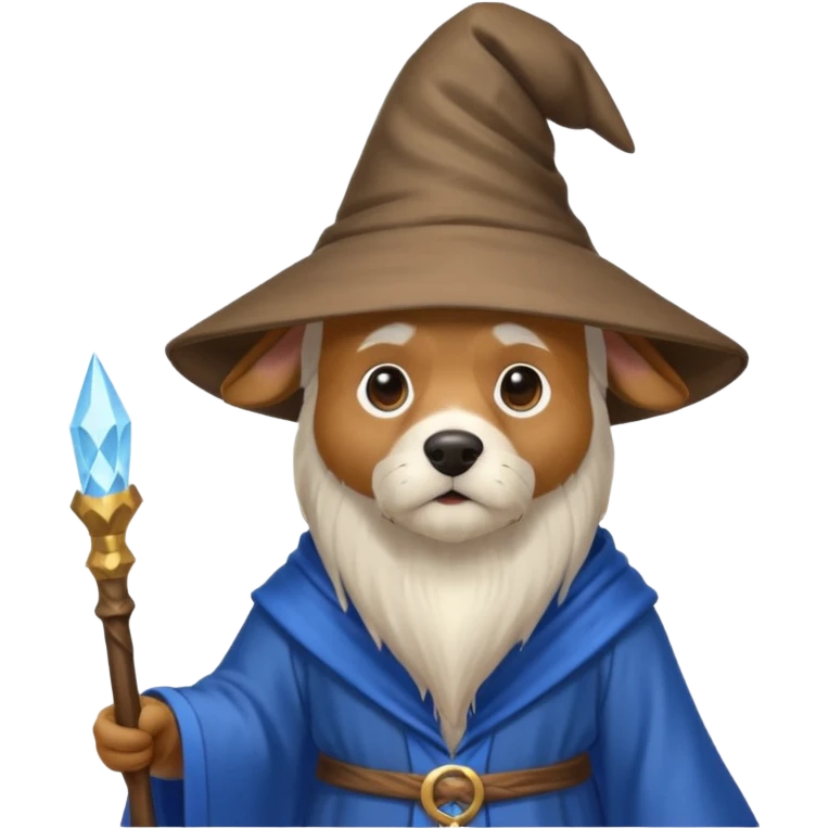 Dog wizard emoji