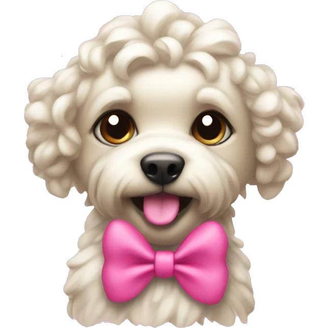 Multipoo with pink bow emoji