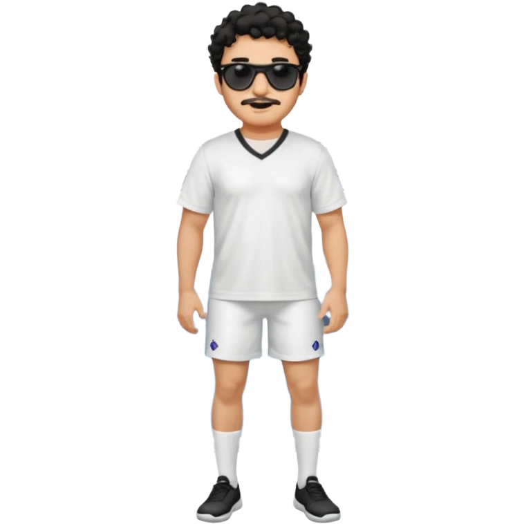 Curly hair short facial hair Washington Bridge Jersey white socks cover up the ankle legs and knees a right arm sleeve on your right arm emoji