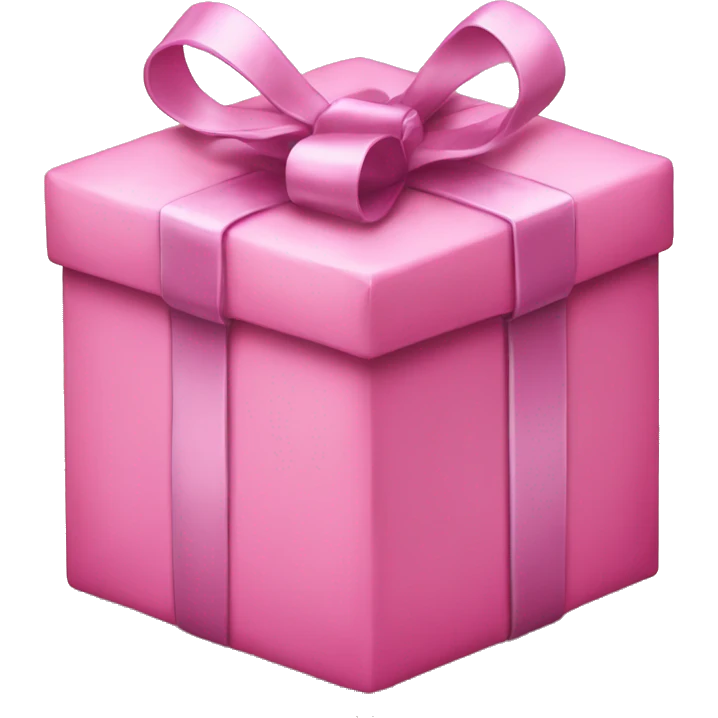 Pink Christmas present  emoji