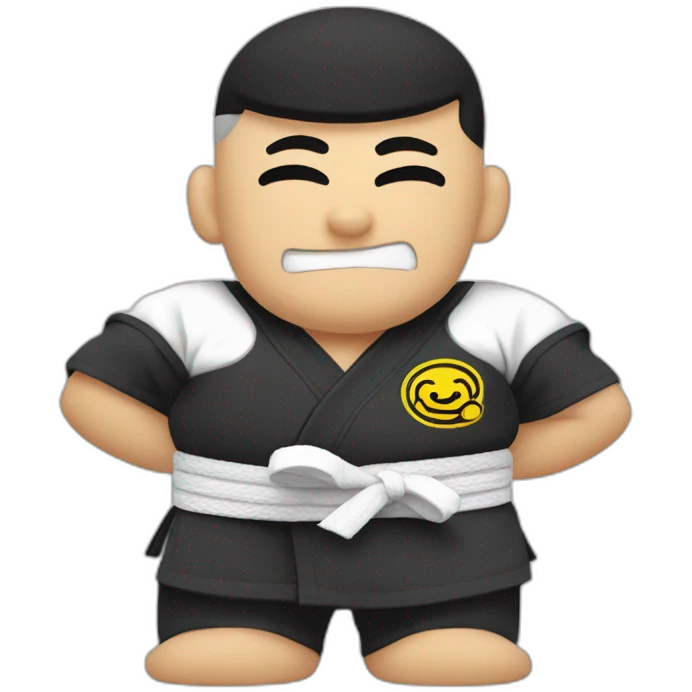 Popeye in a Jiu-Jitsu gi emoji