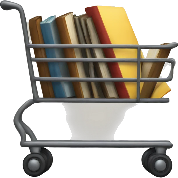 a book in a cart emoji