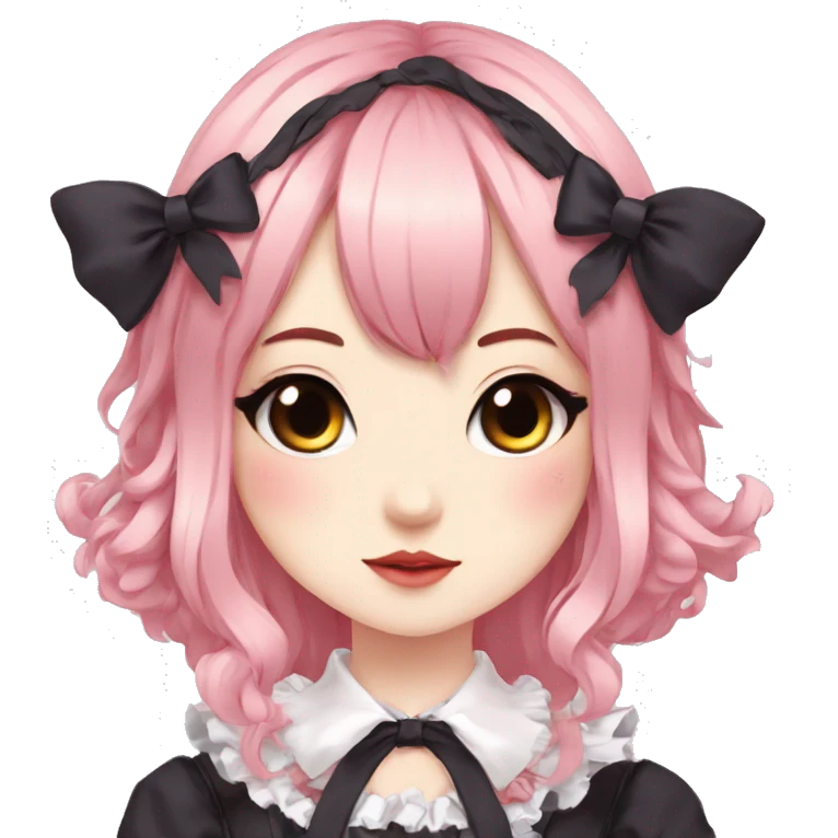 Edgy Kawaii Cute Beautiful Elegant Pretty Anime Punk Lolita Catgirl emoji