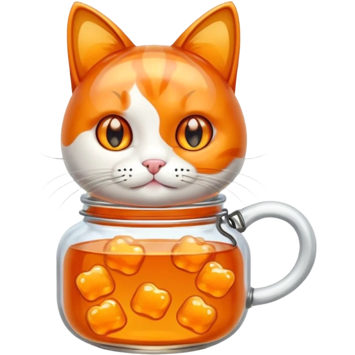 Jelly jar cat emoji