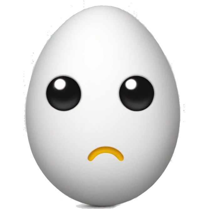 Egg with hands and feet emoji