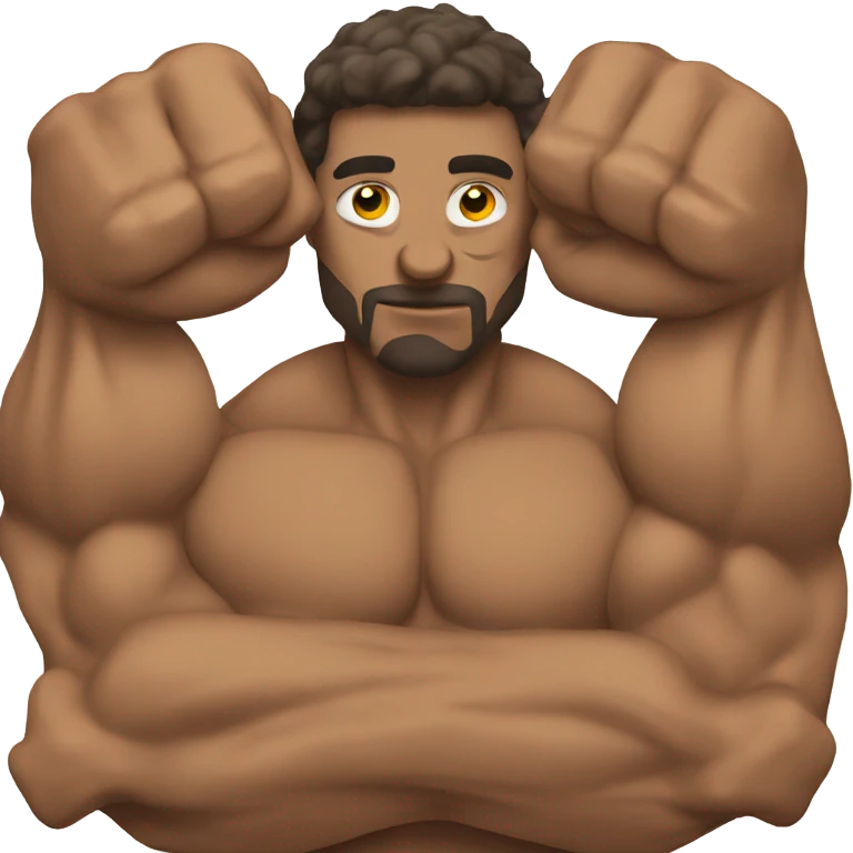 dude with huge biceps emoji