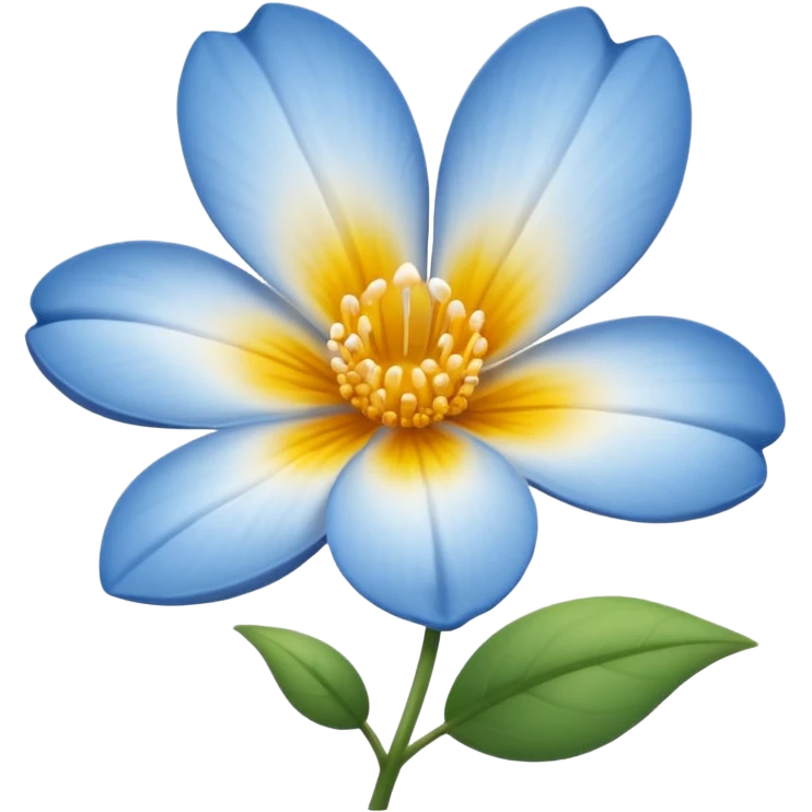 Flor branca sem caule  emoji