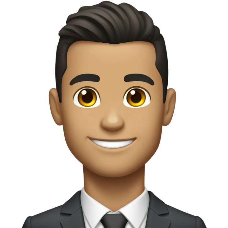 cristiano ronaldo with suit emoji