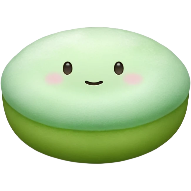 green mochi emoji
