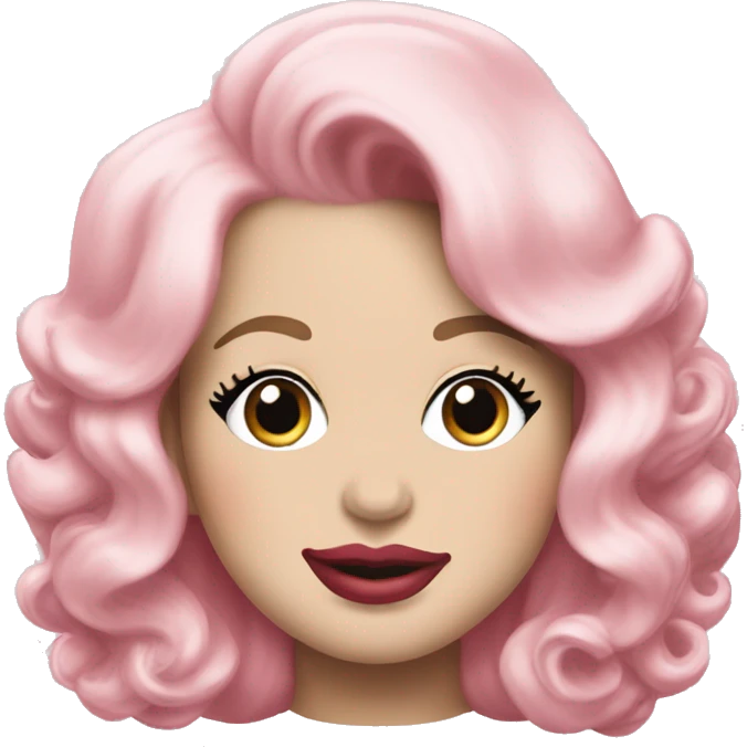 Dolly Parton pink bubblegum emoji