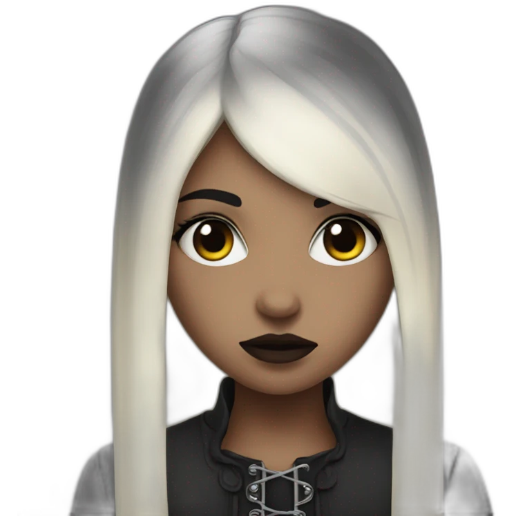 Jaded Gothic Girl emoji