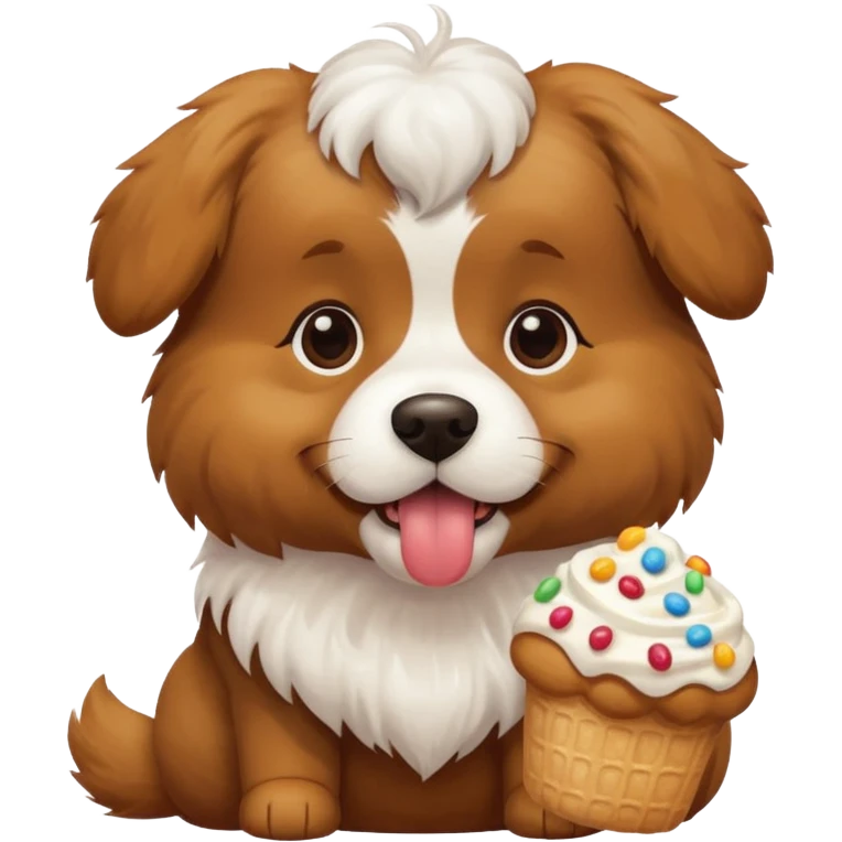 Dog with loukoum emoji
