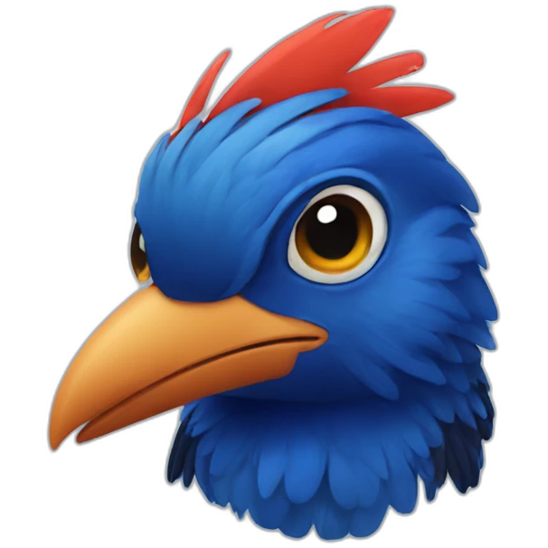 blue magpie emoji