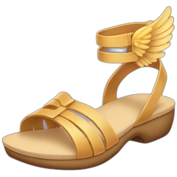 winged sandal emoji