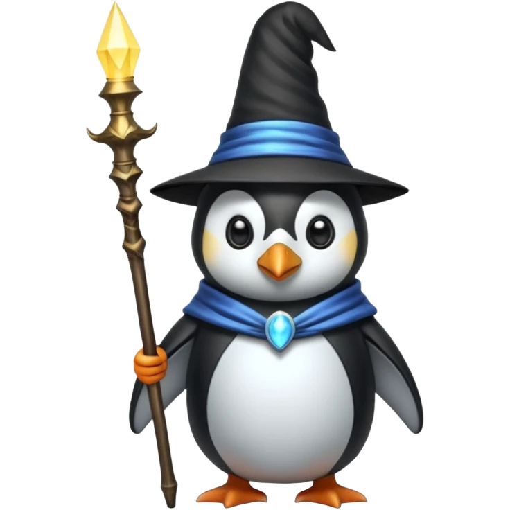 Penguin Wizard emoji