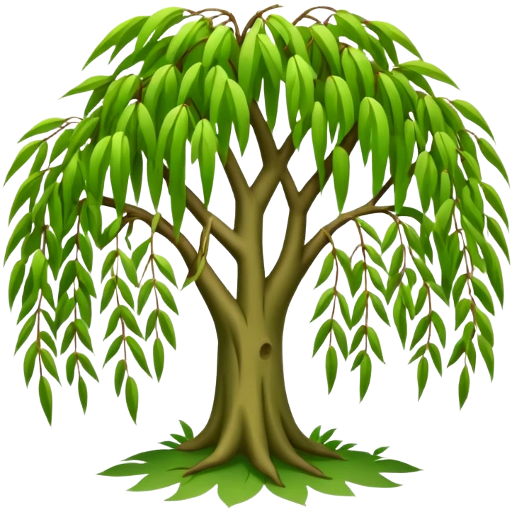 Weeping willow tree emoji