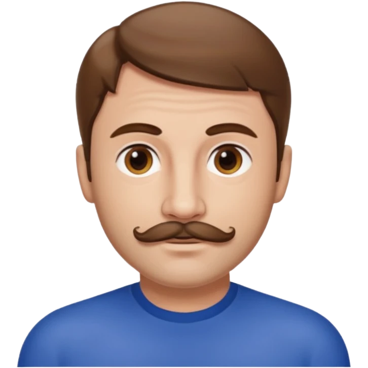 Terry Coldwell of East 17 with brown hair and thin mustache emoji