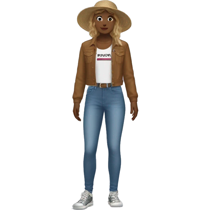 outfit based off of 🎭🛼🎪☾🍥 emoji