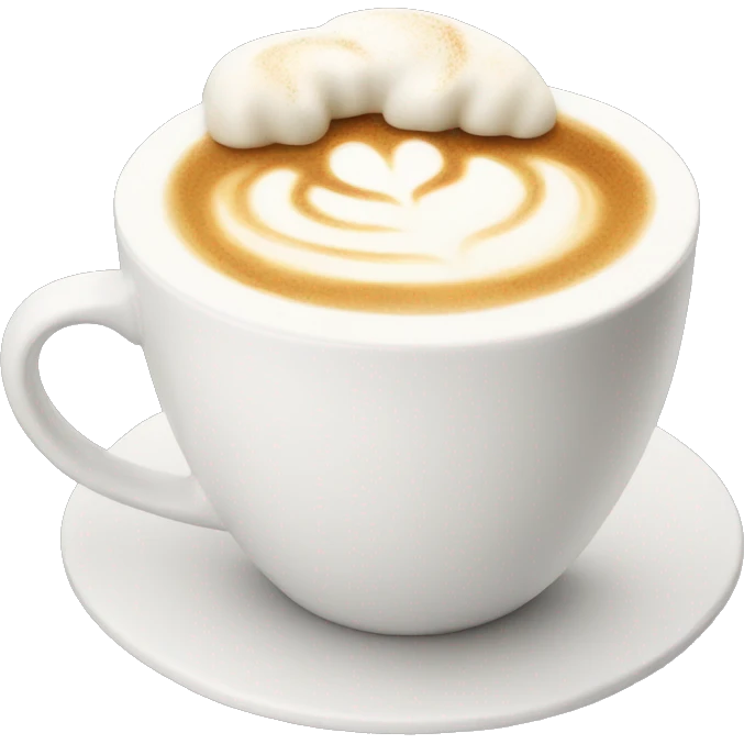 White latte emoji