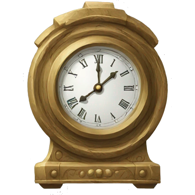 Ancient clock emoji