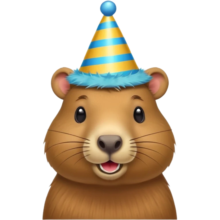 Capybara birthday emoji